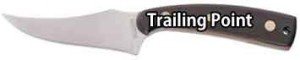 Pocket Knife Blade Shapes - Trailing Point